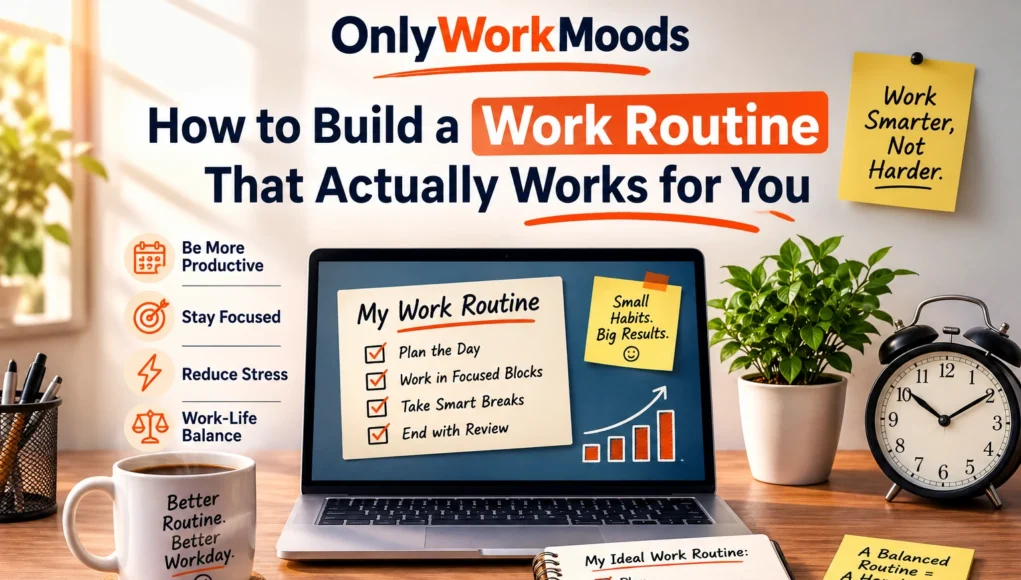 OnlyWorkMoods : How to Build a Work Routine That Actually Works for You